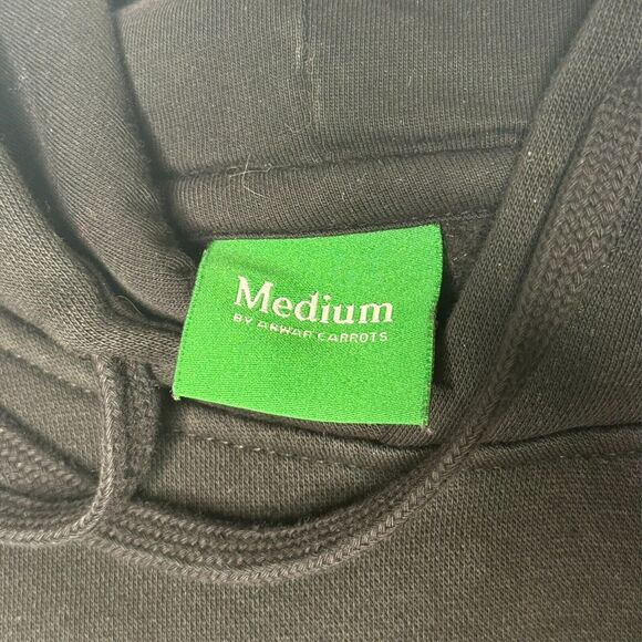 🥕 Anwar Carrots X Brisk Collab RARE Limited Hoodie Medium Black - Picture 11 of 12